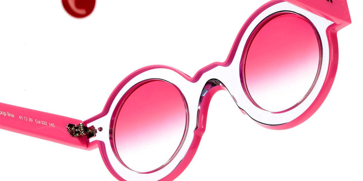 Sabine Be® Be Pop Line Sun SB Be Pop Line Sun 522 41 - Shiny Crystal / Shiny Neon Pink Sunglasses