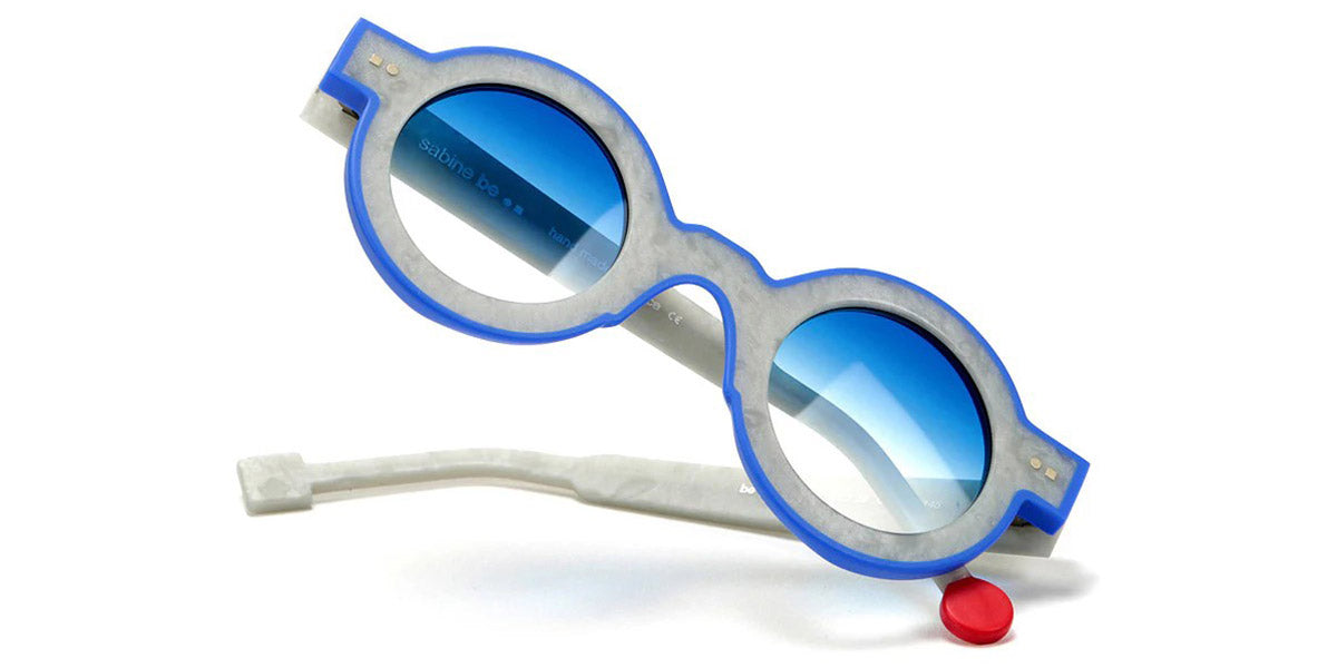 Sabine Be® Be Pop Line Sun SB Be Pop Line Sun 532 41 - Matte Marbled Silver Gray / Matte Majorelle Blue Sunglasses