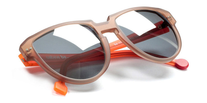 Sabine Be® Be Rebel Sun SB Be Rebel Sun 05 54 - Matte Translucent Beige / Matte Neon Translucent Orange Sunglasses