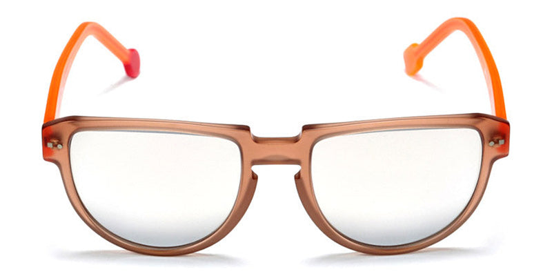 Sabine Be® Be Rebel Sun SB Be Rebel Sun 05 54 - Matte Translucent Beige / Matte Neon Translucent Orange Sunglasses