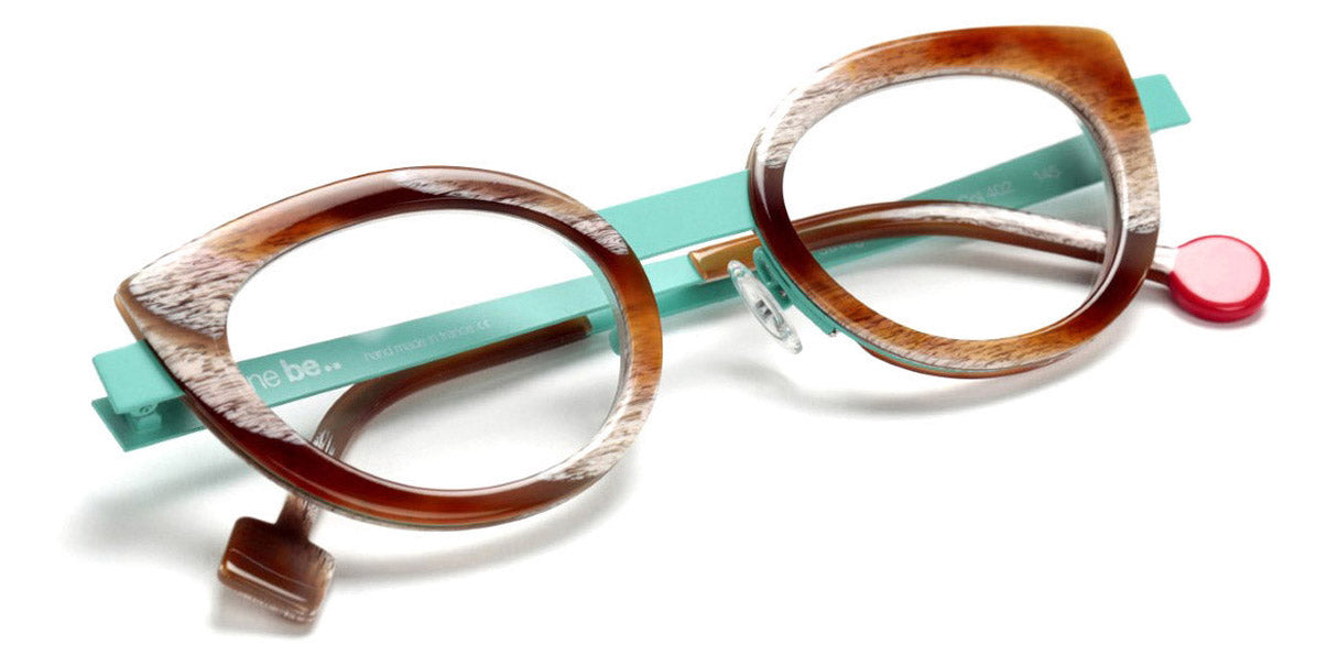 Sabine Be® Be String SB Be String 402 46 - Shiny Vintage Horn / Satin Turquoise Eyeglasses