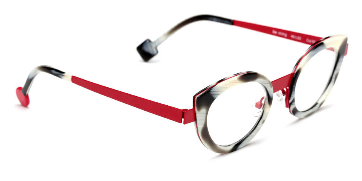 Sabine Be® Be String SB Be String 85 46 - Shiny Horn / Satin Red Eyeglasses