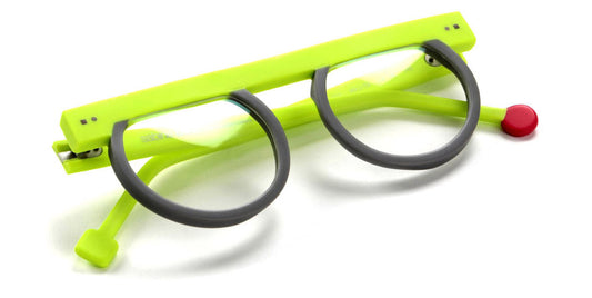 Sabine Be® Be Strong by Mina SB Be Strong by Mina 146 46 - Matte Neon Yellow / Matte Solid Grey Eyeglasses