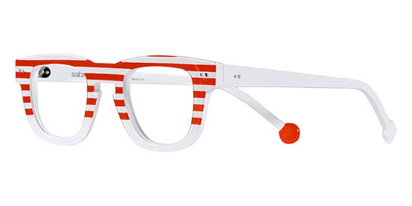 Sabine Be® Be Swag Stripe SB Be Swag Stripe 180 47 - Shiny Red Fat Stripes / Shiny White Eyeglasses