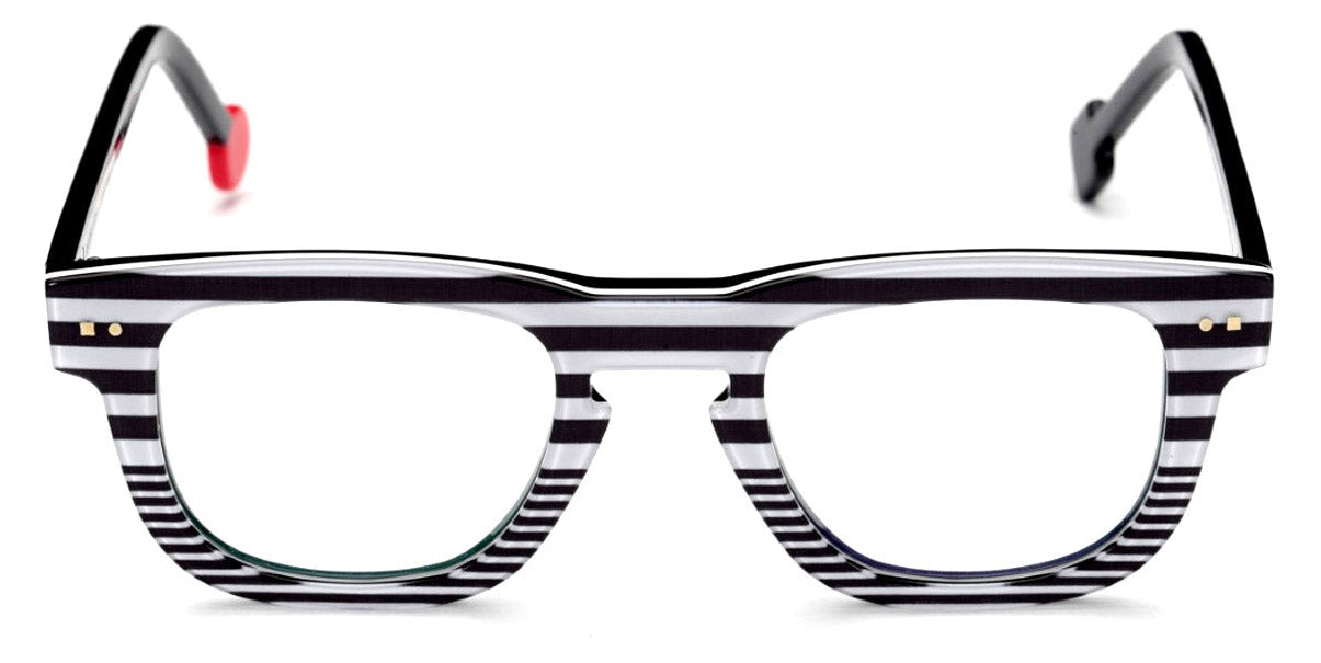 Sabine Be® Be Swag Stripe SB Be Swag Stripe 185 47 - Shiny Navy Blue Fat Stripes / Shiny Navy Blue Slim Stripes Eyeglasses