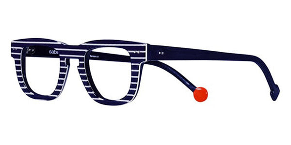 Sabine Be® Be Swag Stripe SB Be Swag Stripe 187 47 - Shiny Navy Blue Fat Stripes Eyeglasses