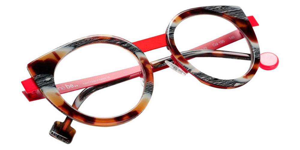 Sabine Be® Be Sweet SB Be Sweet 195 47 - Shiny Vintage Tortoise/ Satin Red Eyeglasses