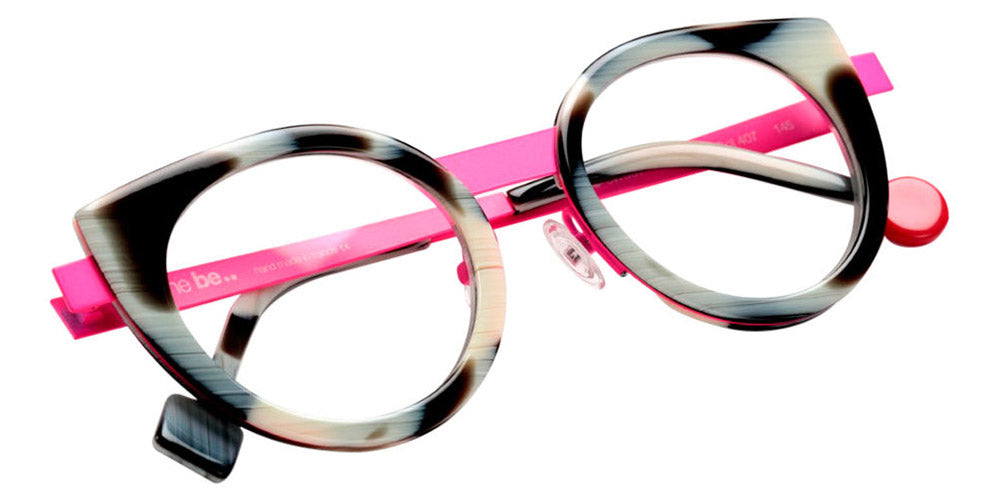 Sabine Be® Be Sweet SB Be Sweet 407 47 - Shiny Horn / Neon Pink Satin Eyeglasses