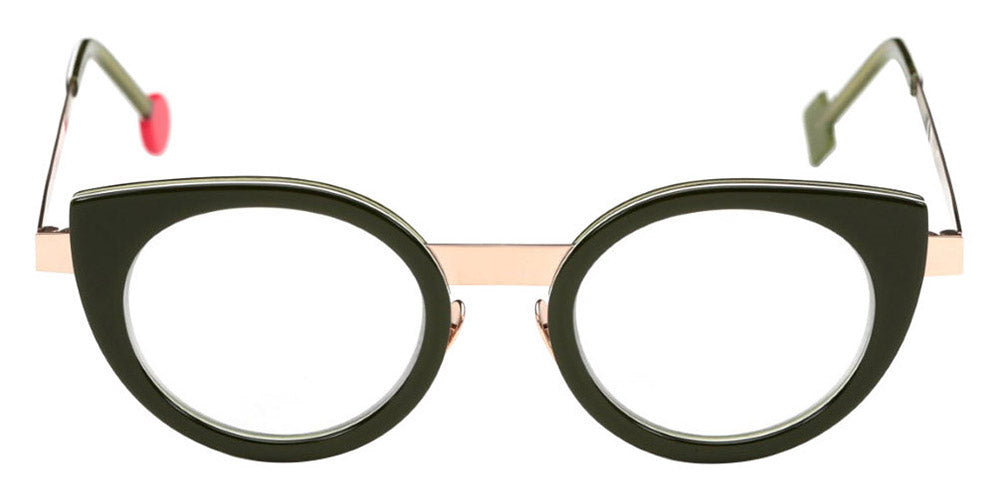 Sabine Be® Be Sweet SB Be Sweet 408 47 - Shiny Translucent Dark Green / Polished Pale Gold Eyeglasses
