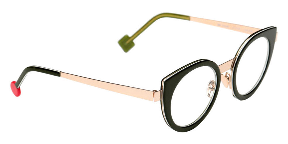 Sabine Be® Be Sweet SB Be Sweet 408 47 - Shiny Translucent Dark Green / Polished Pale Gold Eyeglasses