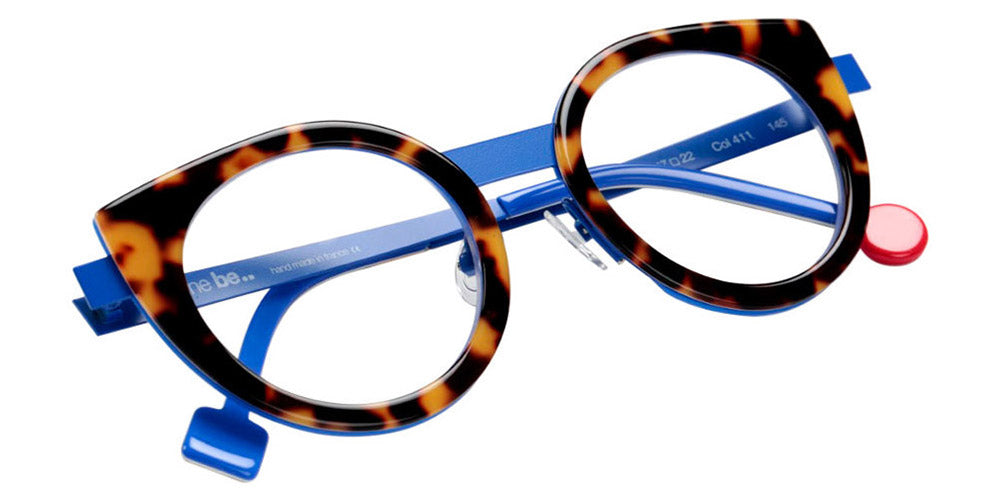 Sabine Be® Be Sweet SB Be Sweet 411 47 - Shiny Tokyo Tortoise / Satin Majorelle Blue Eyeglasses