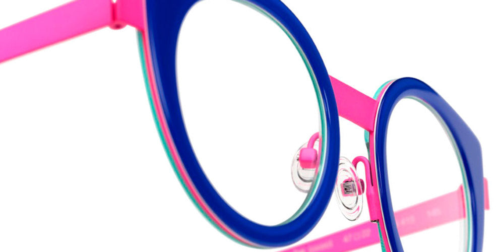 Sabine Be® Be Sweet SB Be Sweet 415 47 - Shiny Majorelle Blue / Neon Pink Satin Eyeglasses