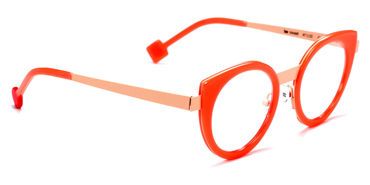 Sabine Be® Be Sweet SB Be Sweet 573 47 - Shiny Neon Orange Miami / Nude Satin Eyeglasses