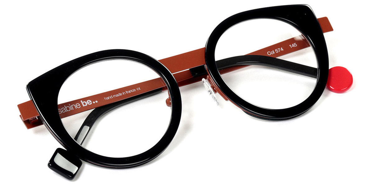 Sabine Be® Be Sweet SB Be Sweet 574 47 - Shiny Midnight Blue / Shiny Camel Eyeglasses