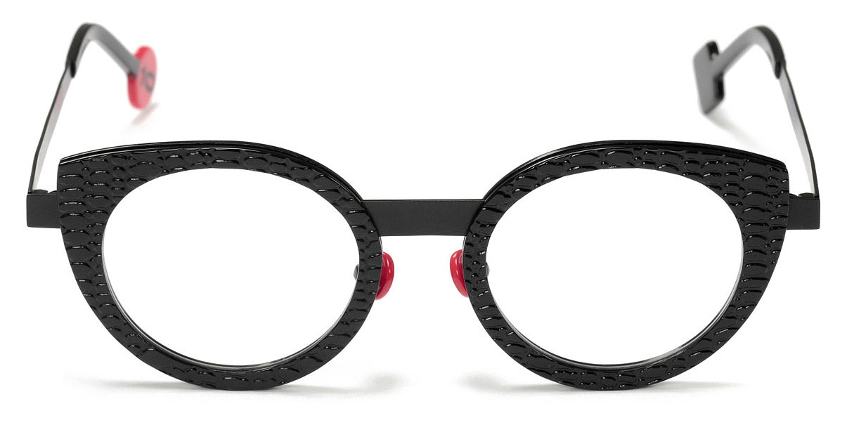 Sabine Be® Be Sweet SB Be Sweet black02 47 - Shiny Black Snake / Satin Black Eyeglasses