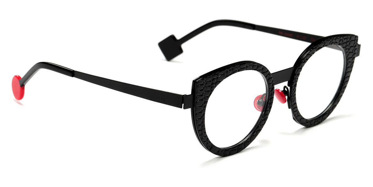 Sabine Be® Be Sweet SB Be Sweet black02 47 - Shiny Black Snake / Satin Black Eyeglasses
