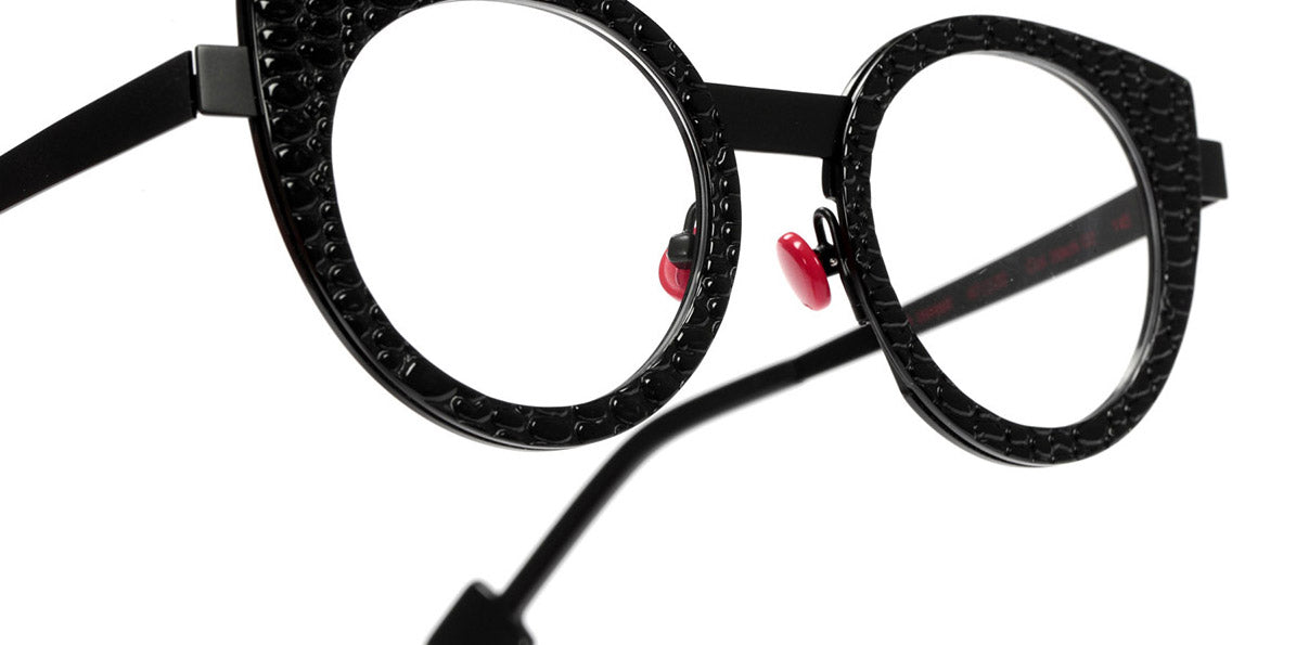 Sabine Be® Be Sweet SB Be Sweet black02 47 - Shiny Black Snake / Satin Black Eyeglasses