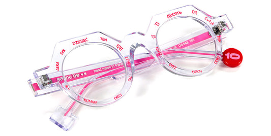 Sabine Be® Be Ten SB Be Ten 643 44 - Shiny Crystal / Neon Pink Eyeglasses