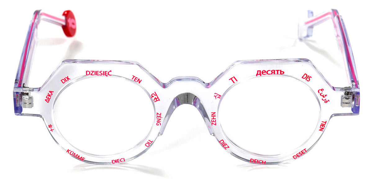 Sabine Be® Be Ten SB Be Ten 643 44 - Shiny Crystal / Neon Pink Eyeglasses