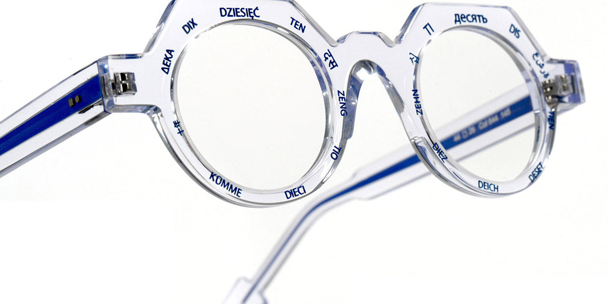 Sabine Be® Be Ten SB Be Ten 644 44 - Shiny Crystal / Majorelle Blue Eyeglasses