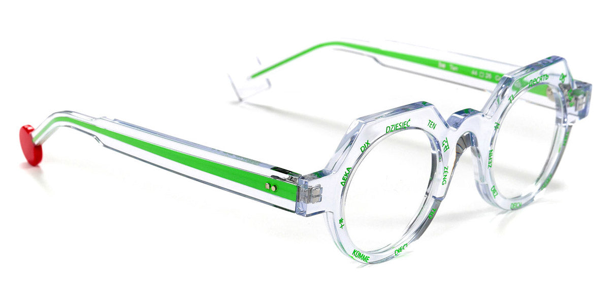 Sabine Be® Be Ten SB Be Ten 645 44 - Shiny Crystal / Shiny Green Eyeglasses