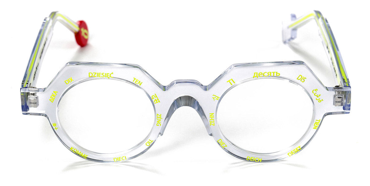 Sabine Be® Be Ten SB Be Ten 646 44 - Shiny Crystal / Neon Yellow Eyeglasses