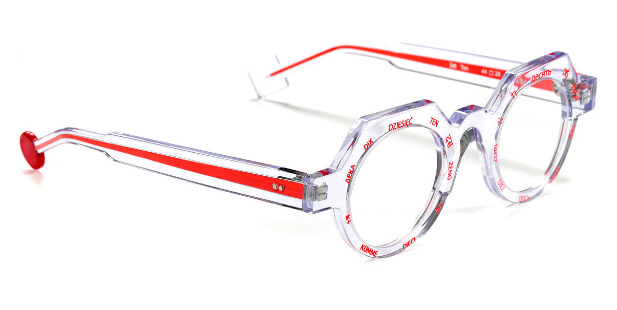 Sabine Be® Be Ten SB Be Ten 647 44 - Shiny Crystal / Neon Orange Eyeglasses