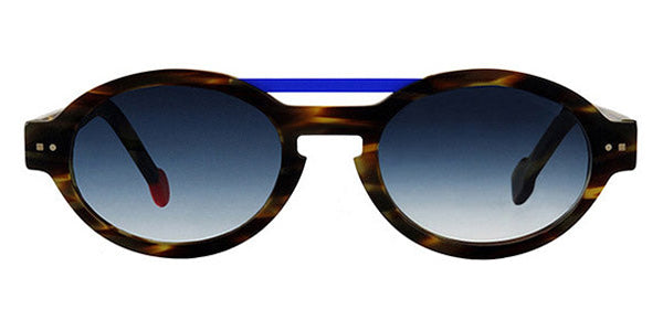 Sabine Be® Be Trendy Sun SB Be Trendy Sun 30 49 - Matte Veined Tortoise / Satin Blue Klein Sunglasses