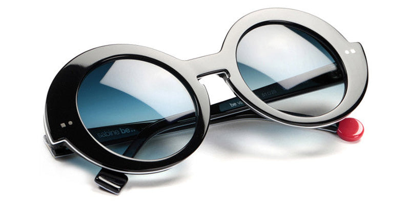Sabine Be® Be Val De Loire Sun SB Be Val De Loire Sun 167 51 - Shiny Midnight Blue / White / Shiny Navy Blue Sunglasses