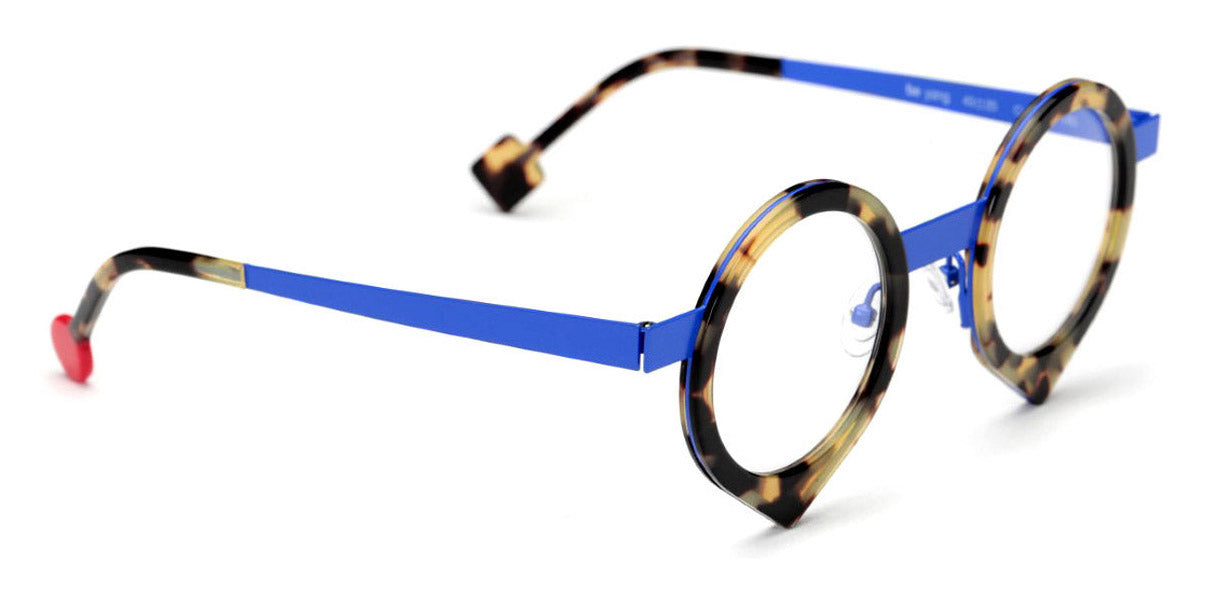 Sabine Be® Be Yang SB Be Yang 06 43 - Shiny Tokyo Tortoise / Satin Blue Klein Eyeglasses