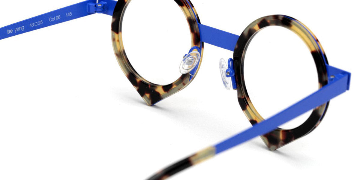Sabine Be® Be Yang SB Be Yang 06 43 - Shiny Tokyo Tortoise / Satin Blue Klein Eyeglasses