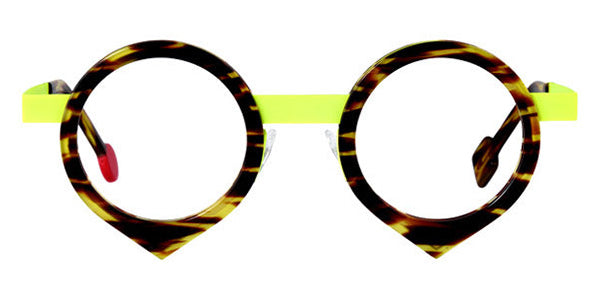 Sabine Be® Be Yang SB Be Yang 240 43 - Shiny Veined Tortoise / Satin Neon Yellow Eyeglasses
