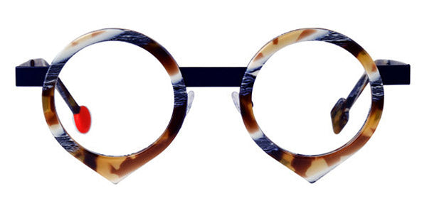 Sabine Be® Be Yang SB Be Yang 243 43 - Shiny Vintage Tortoise / Satin Shiny Navy Blue Eyeglasses