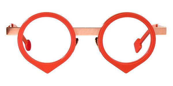 Sabine Be® Be Yang SB Be Yang 244 43 - Shiny Orange / Polished Rose Gold Eyeglasses