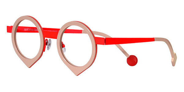 Sabine Be® Be Yang SB Be Yang 247 43 - Shiny Nude / Satin Neon Orange Eyeglasses