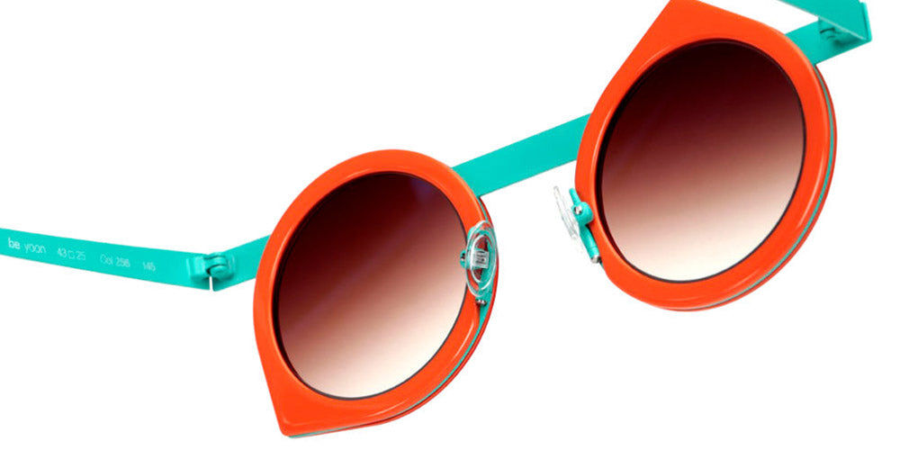 Sabine Be® Be Yoon Sun SB Be Yoon Sun 256 43 - Shiny Orange / Satin Turquoise Sunglasses