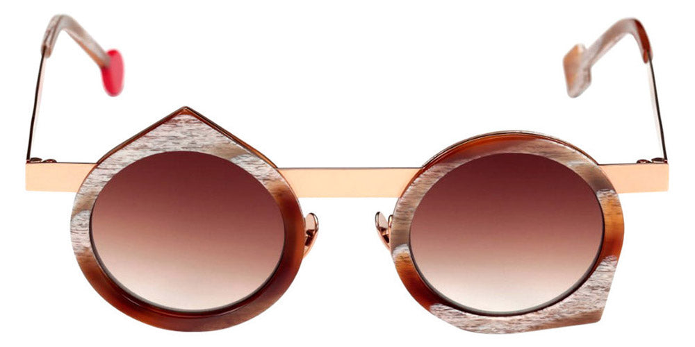 Sabine Be® Be Yoon Sun SB Be Yoon Sun 351 43 - Shiny Vintage Horn / Polished Rose Gold Sunglasses