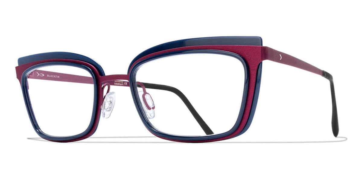 Blackfin® FLAMINGO BEACH BF FLAMINGO BEACH 1089 52 - Red/Navy Blue Acetate Eyeglasses