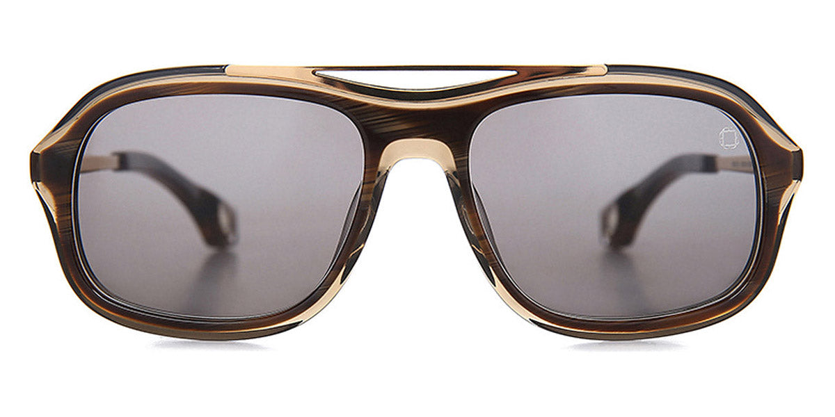 Blake Kuwahara® NIEMEYER BLK NIEMEYER BROWN HORN 56 - BROWN HORN Sunglasses