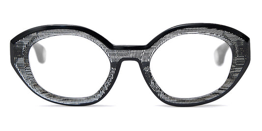 Blake Kuwahara® Nivola BLK NIVOLA BLACK PIXEL 51 - Black Pixel Eyeglasses