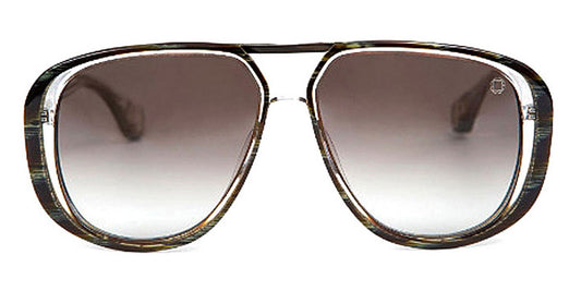 Blake Kuwahara® Seidler Sun BLK SEIDLER SUN BLACK HORN 58 - Black Horn Sunglasses
