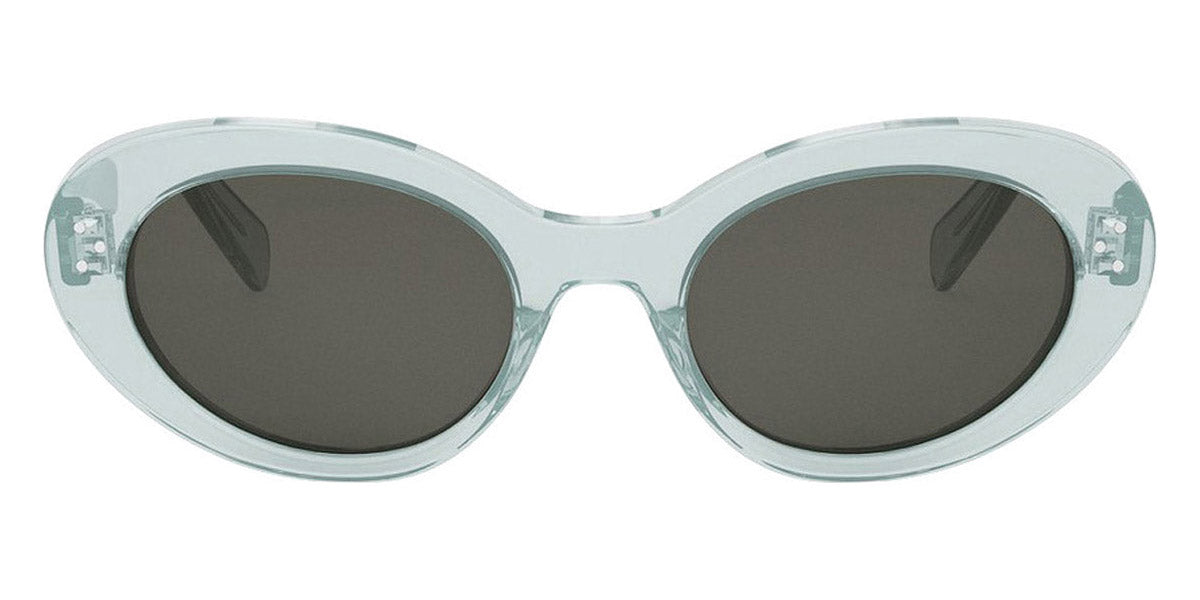 Celine® CL40193I CEL CL40193I 93a 53 - Shiny Lime Transparent / Smoke Organic Sunglasses