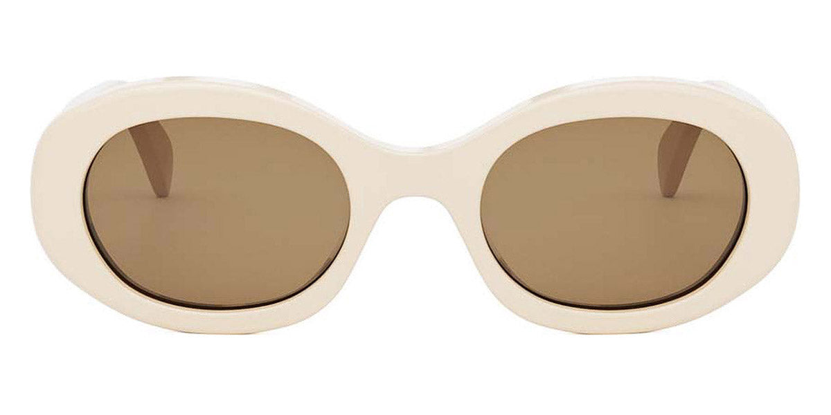 Celine® CL40194U CEL CL40194U 24E 52 - White/Other / Brown Sunglasses