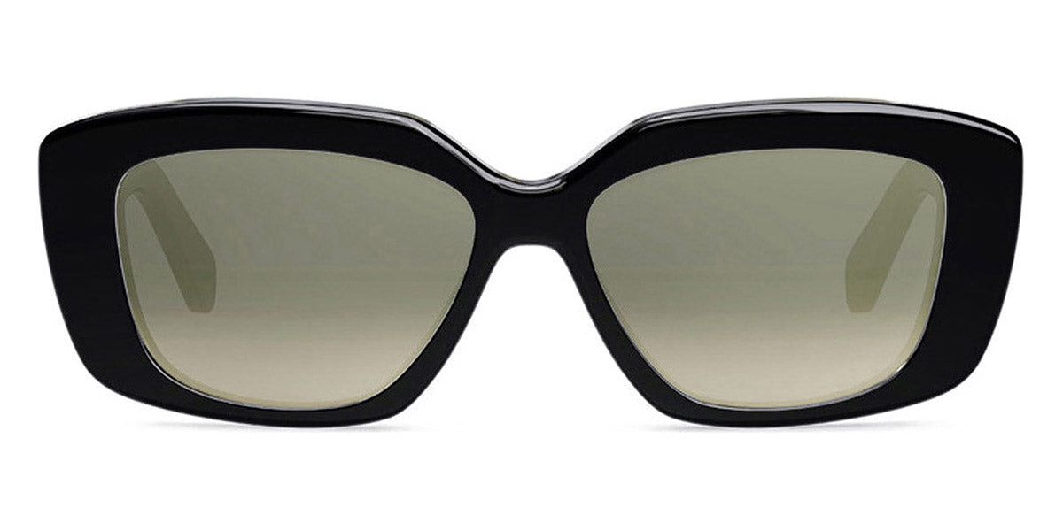 Celine® CL40216U CEL CL40216U 01F 55 - Shiny Black / Brown Sunglasses