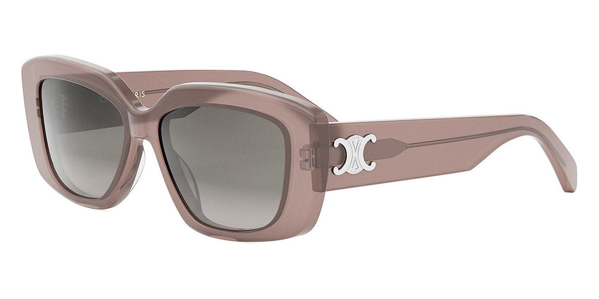 Celine® CL40216U CEL CL40216U 45B 55 - Shiny Opaline Pink / Gradient Smoke Sunglasses