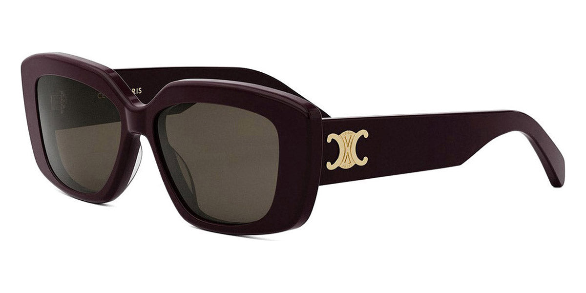 Celine® CL40216U CEL CL40216U 69E 55 - 69E Shiny Bordeaux / Brown Sunglasses
