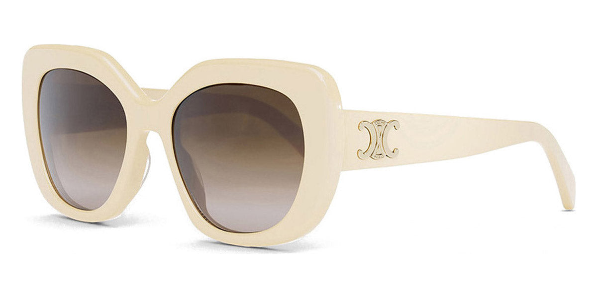 Celine® CL40226U CEL CL40226U 25F 55 - Shiny Ivory / Brown Sunglasses