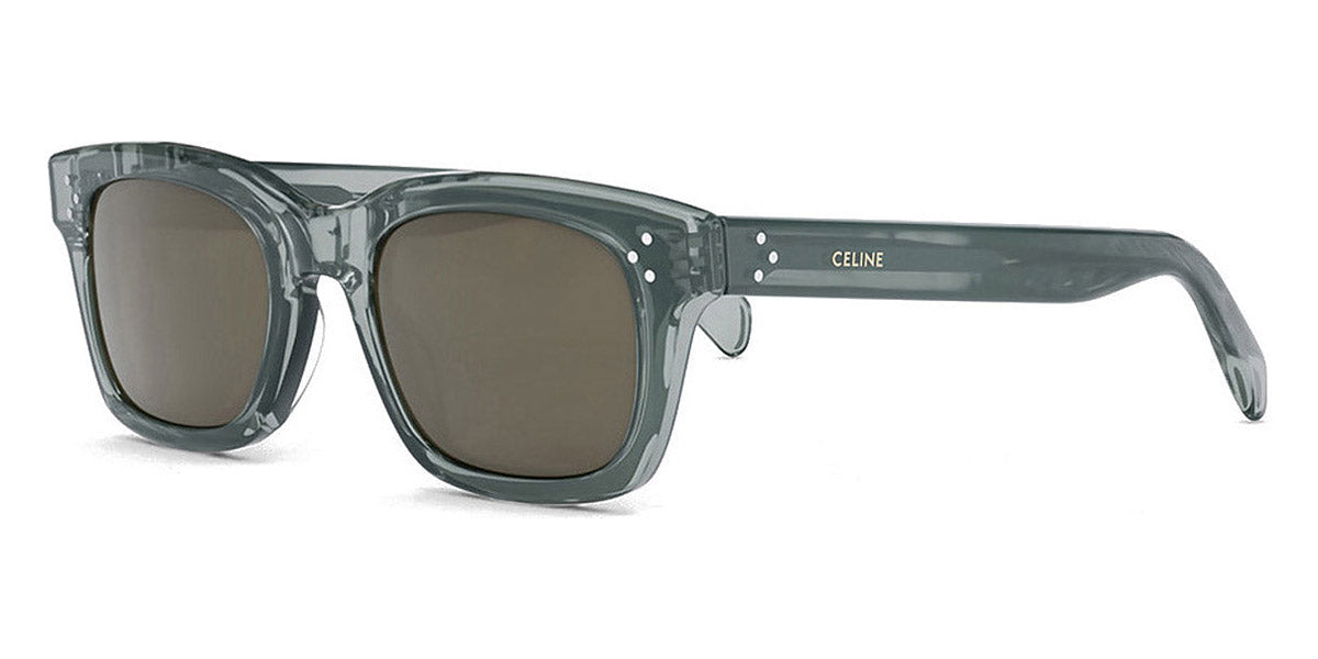 Celine® CL40232I CEL CL40232I 93J 51 - Shiny Transparent Sage / Brown Sunglasses