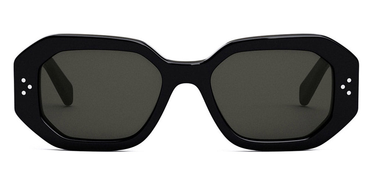 Celine® CL40255I CEL CL40255I 01A 52 - Shiny Black / Dark Smoke Sunglasses