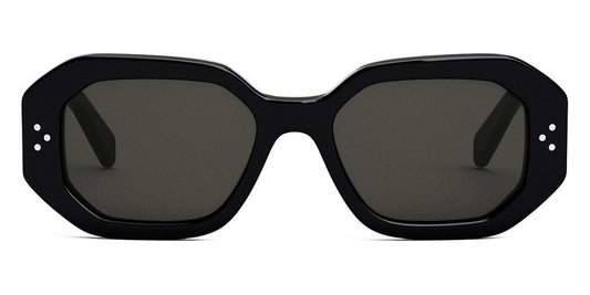 Celine® CL40255I CEL CL40255I 01A 52 - Shiny Black / Dark Smoke Sunglasses